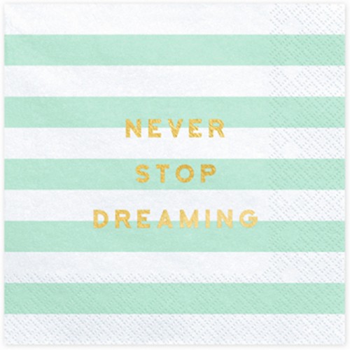 Guardanapos Verde Menta Riscas